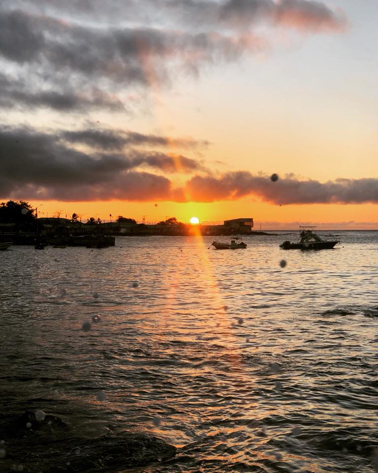 Tramonto a Puerto Baquerizo Moreno, Isole Galapagos