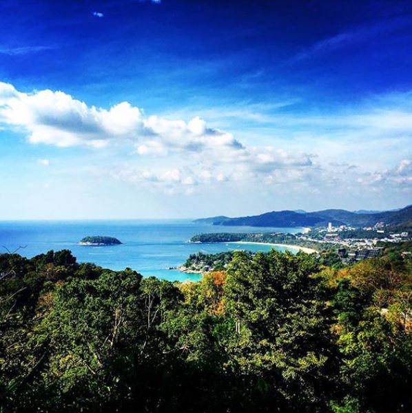 Vista panoramica di Kata e Karon Beach, Andamane