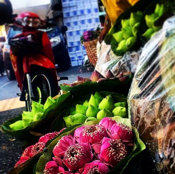 Mercato dei fiori di Pak Khlong Talat