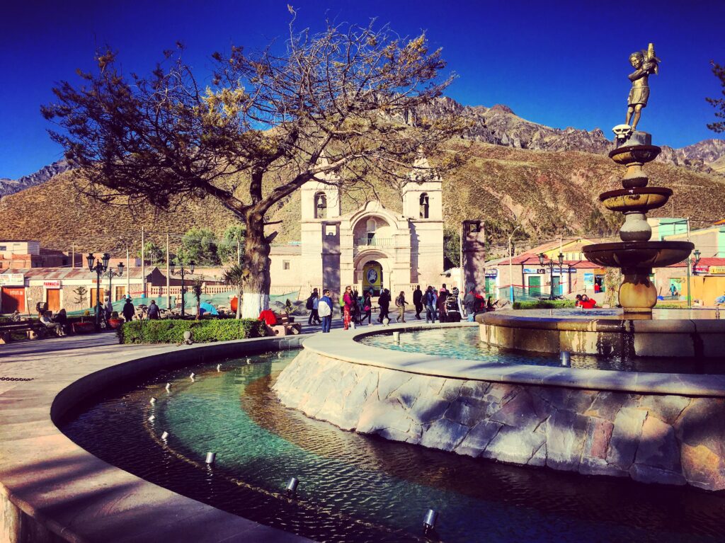 Chiesa nel centro di Chivay, Canyon del Colca