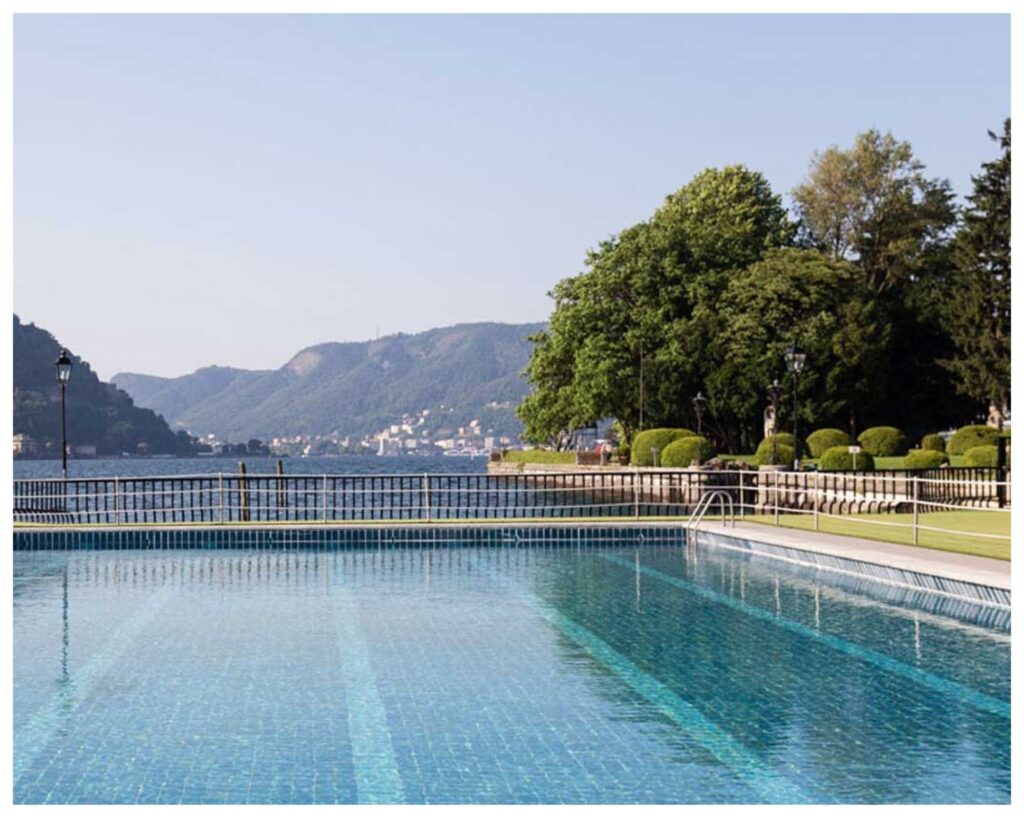 La vista del Lido di Cernobbio