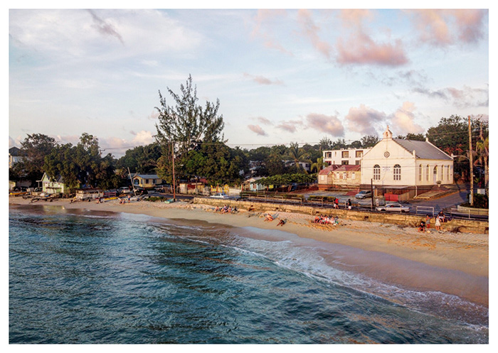 Spiaggia caraibica al tramonto, Barbados