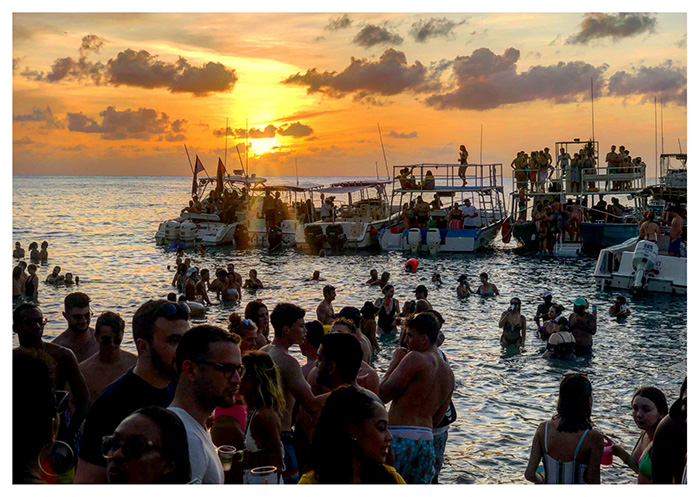 Beach party, Barbados