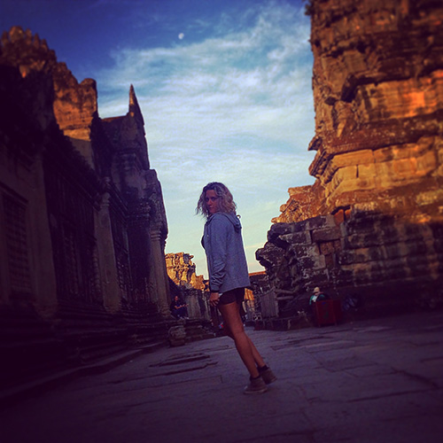 L'interno del tempio di Angkor Wat