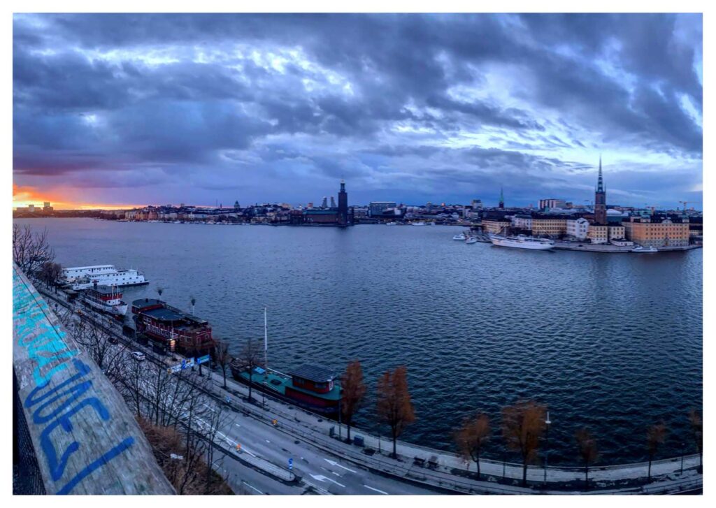 Cosa vedere a Stoccolma: tramonto a Monteliusvägen