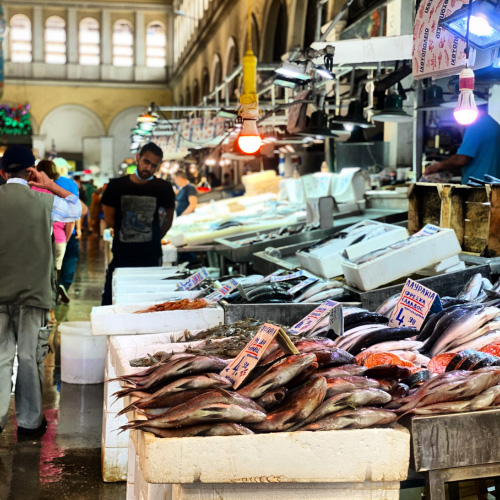 Il mercato centrale di Atene