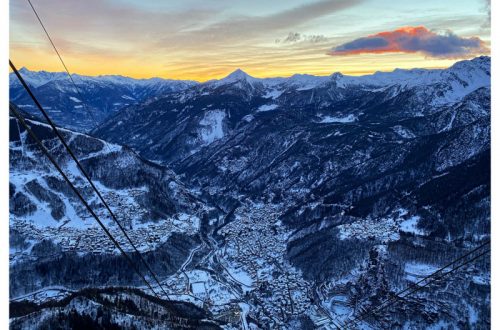 Chiesa Valmalenco al tramonto