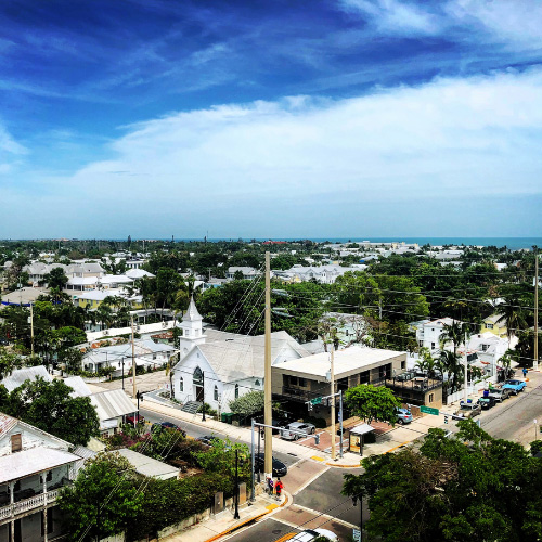 La vista dal faro di Key West
