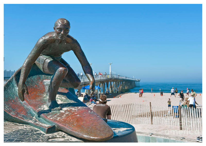 Hermosa Beach e la sua statua