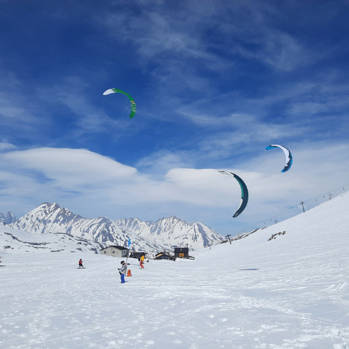 Snowkite a La Thuile