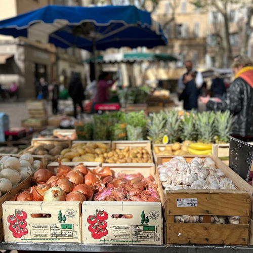 Il mercato della frutta e della verdure di Aix en Provence