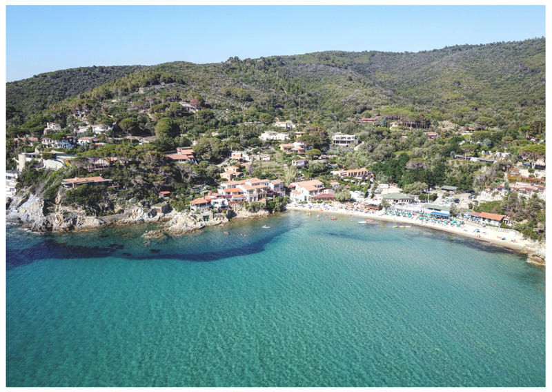 La spiaggia di Scaglieri e il suo campeggio